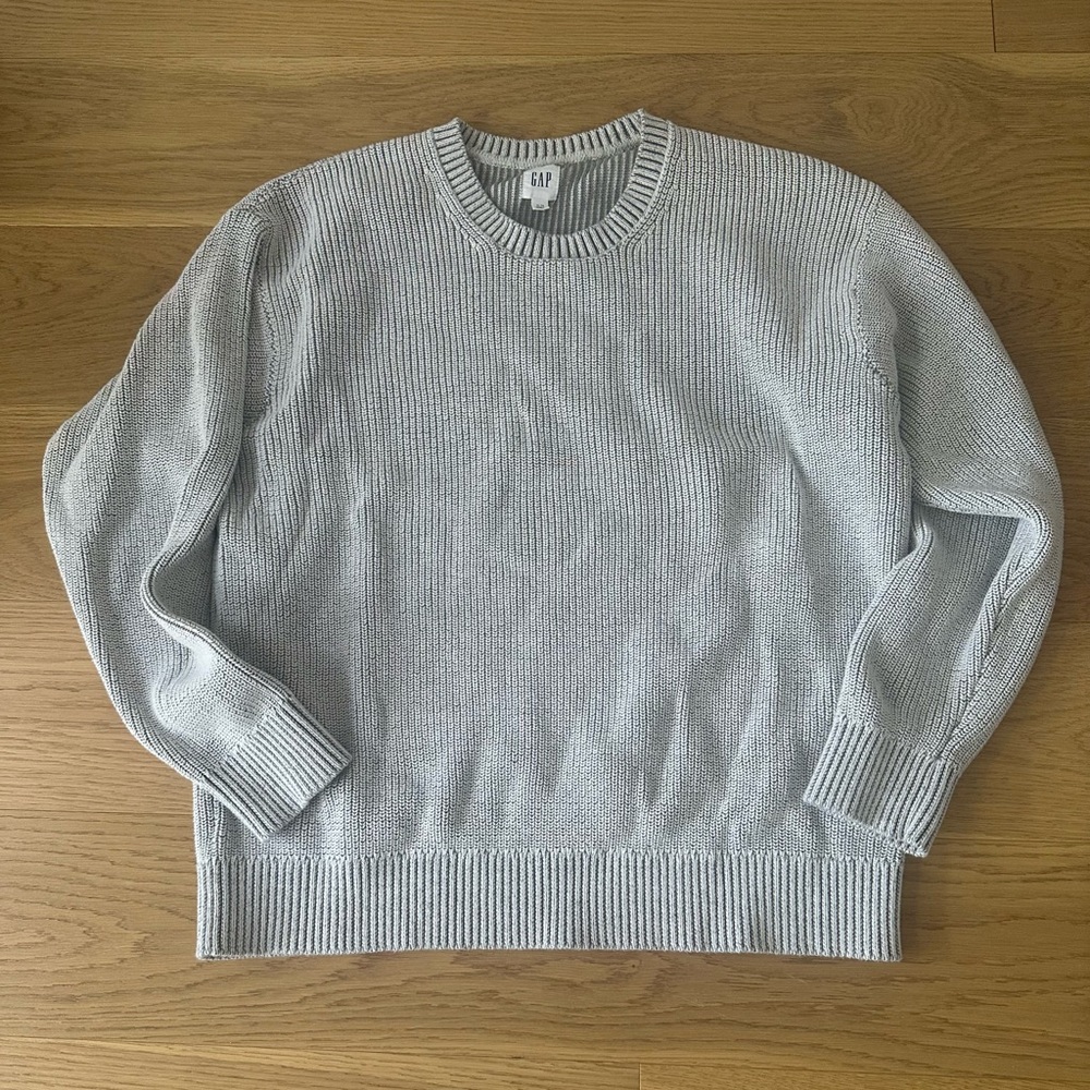 Gap fisherman knit sweater grey xl